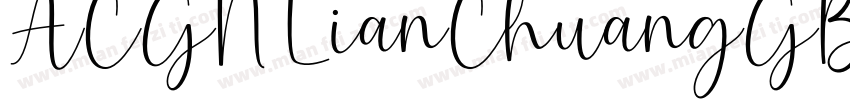 ACGN LianChuangGB字体转换